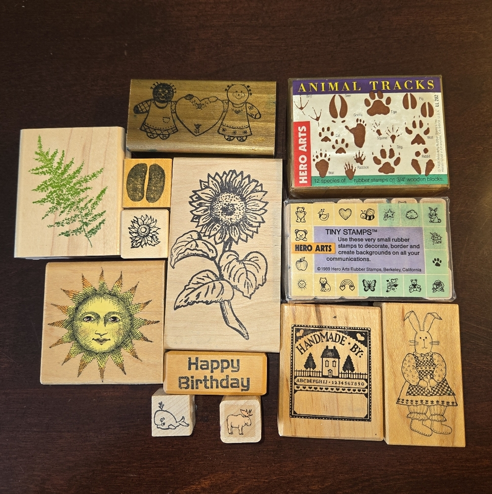Assorted Rubber Stamps